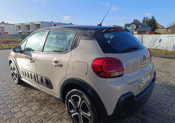Citroen C3 cena 48000 przebieg: 97000, rok produkcji 2019 z Chełm małe 742